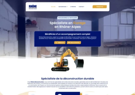 Rhône Déconstruction — Business Websites project by Divelpar